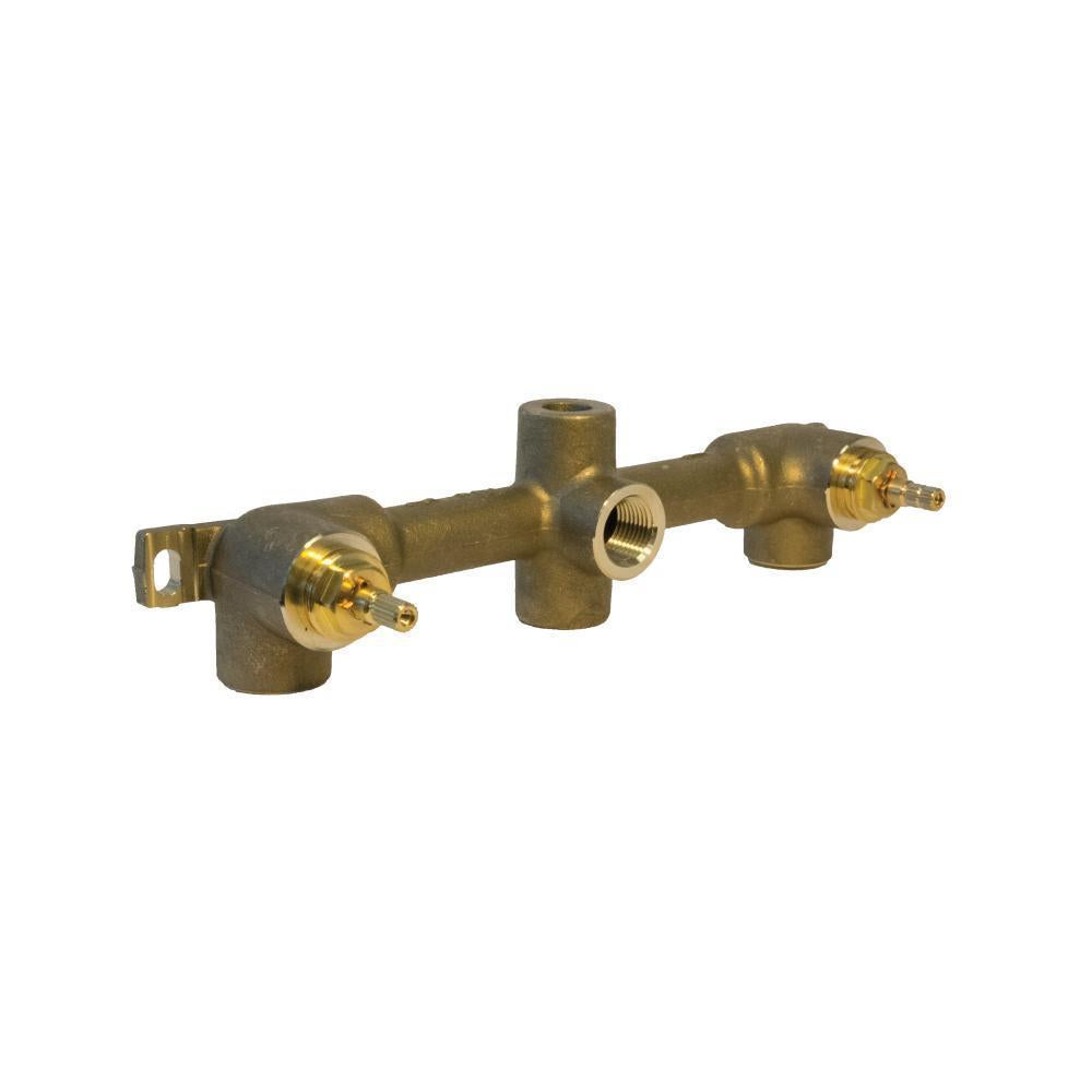 1/2" Wall Mount Two Handle Valve